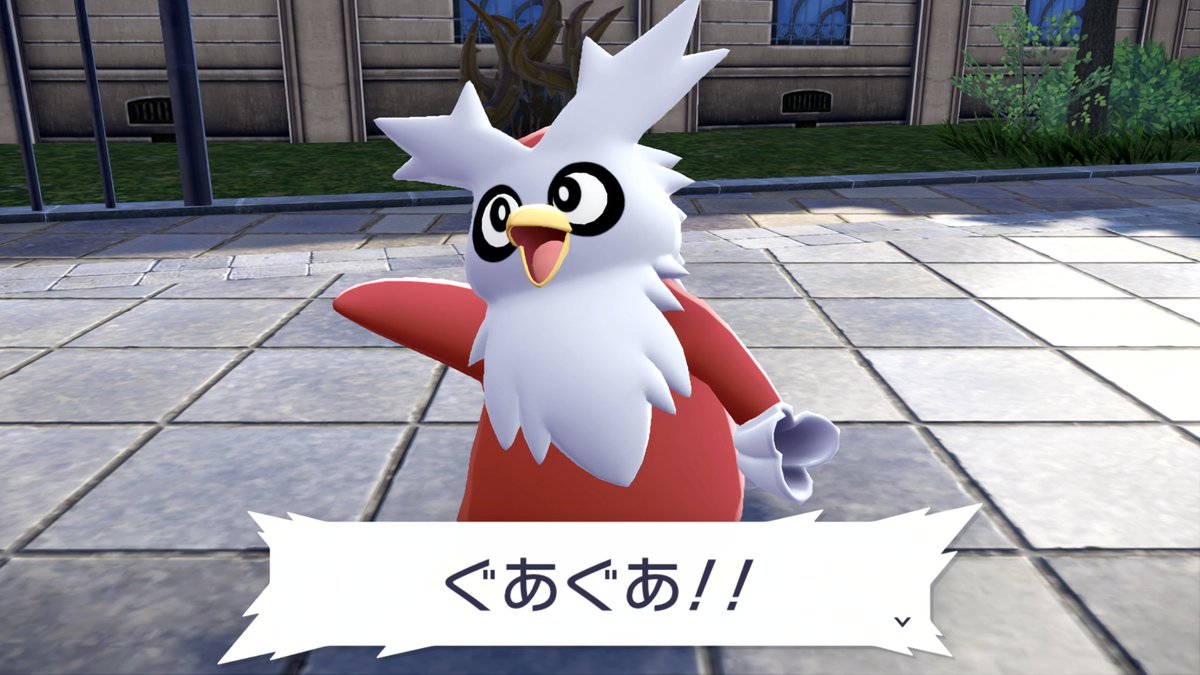 デリバードがクリスマスに張り切るイラスト