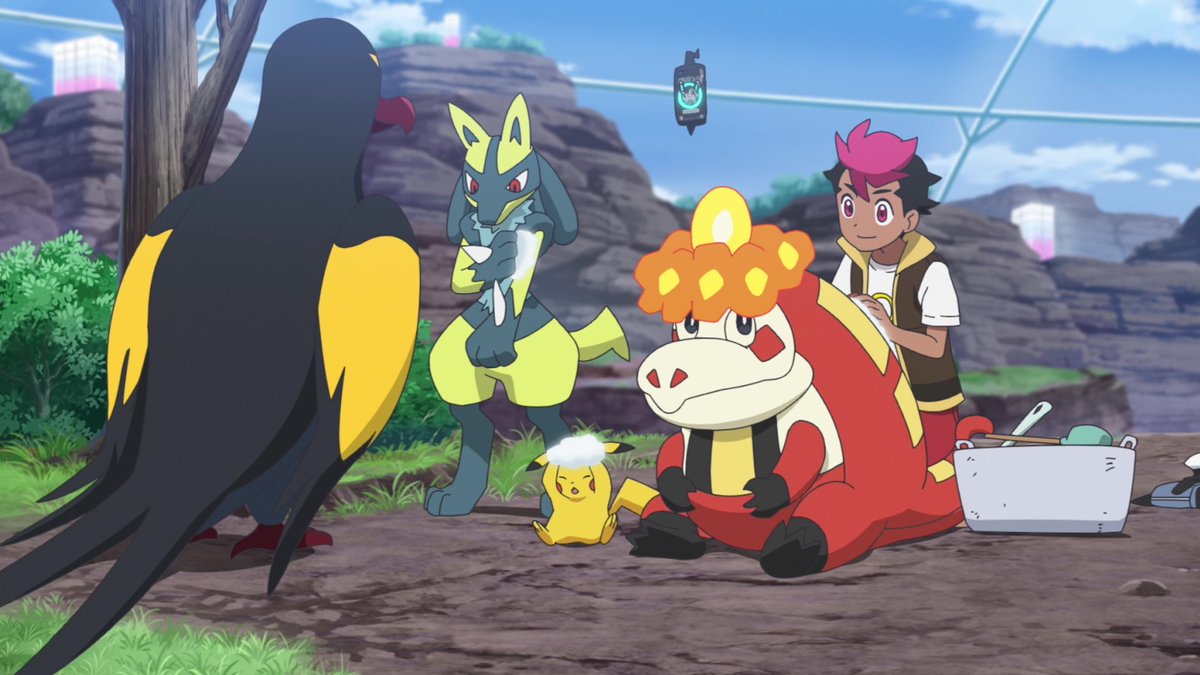 アニポケ116~121話の配信シーン、ポケモンたちとロイの楽しいミッション