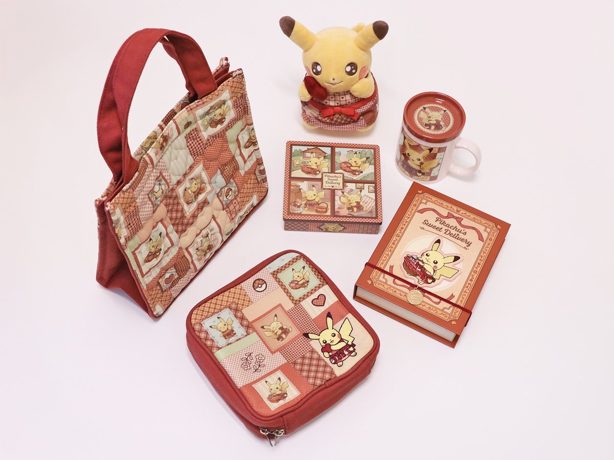 Pikachu's Sweet Deliveryのアソートチョコレートとグッズ