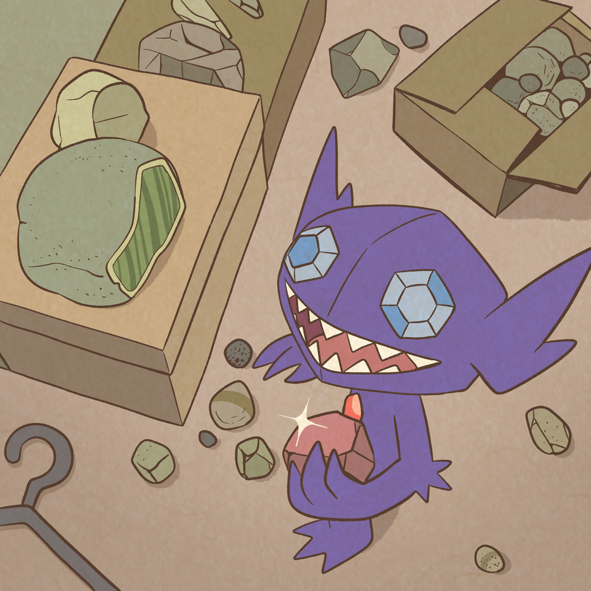 アニポケイラスト特別編ウルトとヤミラミ