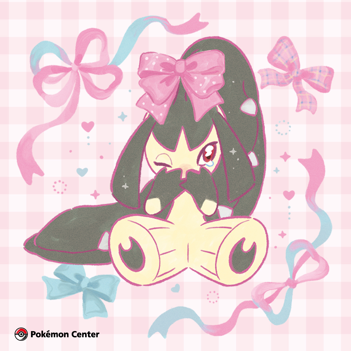 クチートがこちらを見ながら泣いているような表情のイラスト