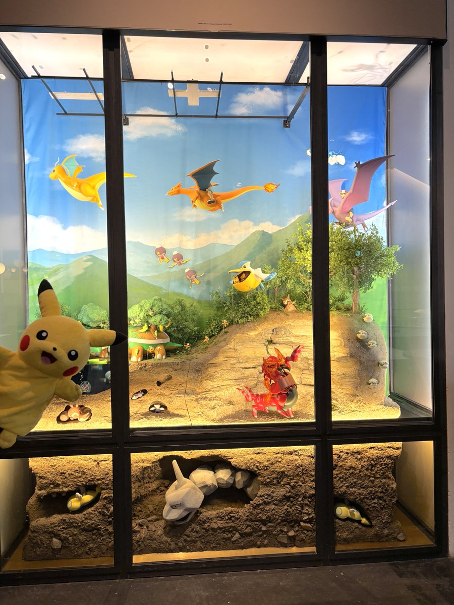 ロンドン自然史博物館Pokécologyのジオラマ展示