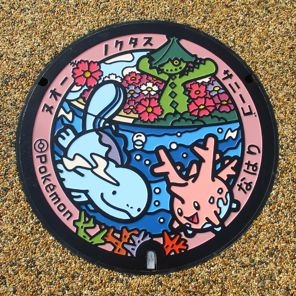 高知県奈半利町のポケふた ヌオー、ノクタス、サニーゴ