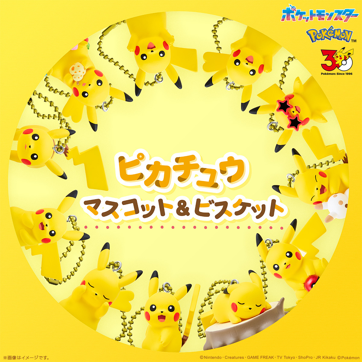 ピカチュウマスコット＆ビスケットの商品画像